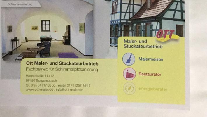 Michael Ott, Malermeister, Maler, Stuckateur, Haßberge, Schweinfurt