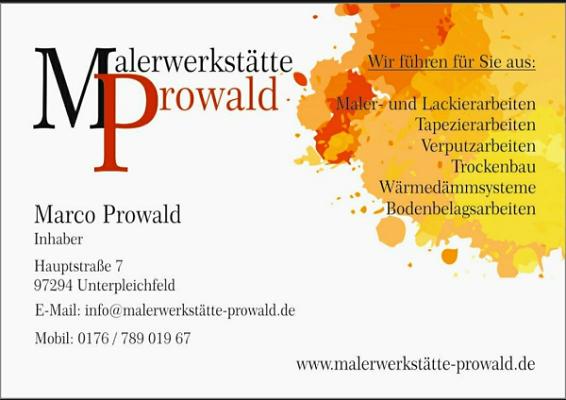 Malerwerkstätte Prowald