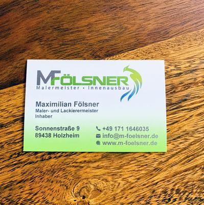 Maximilian Fölsner / Malermeister - Innenausbau