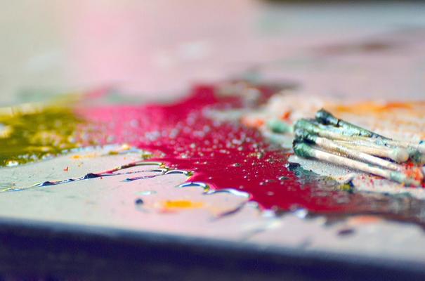 Pinsel, Quast und Leiter Michael Treuke Malerbetrieb