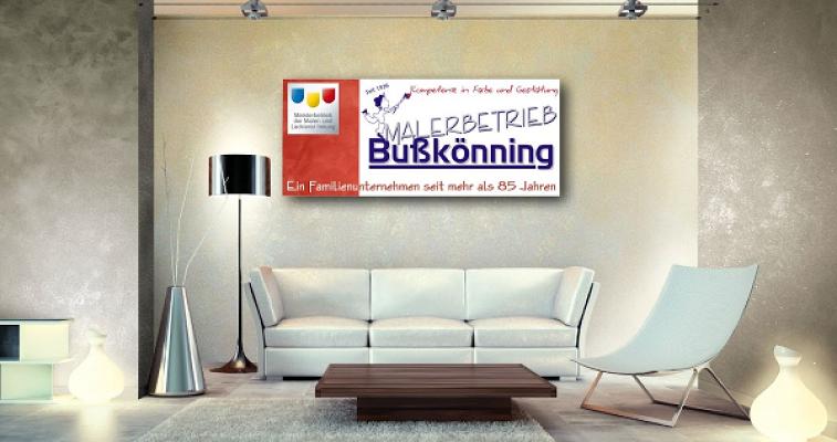 Malerbetrieb Bußkönning - Meister-und Innungsfachbetrieb - Ein Familienunternehmen seit 1936