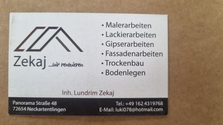 Zekaj – Maler & Gipser