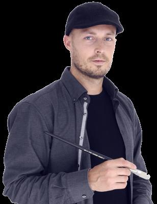 Portraitmalerei nach Foto Stefan Pabst