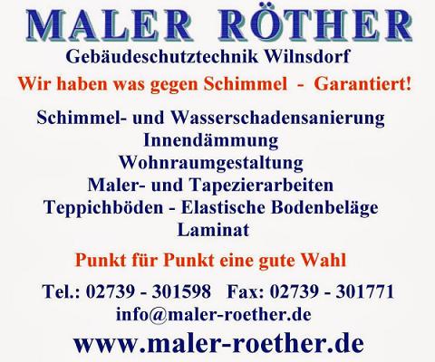 Maler Röther Gebäudeschutztechnik Wilnsdorf