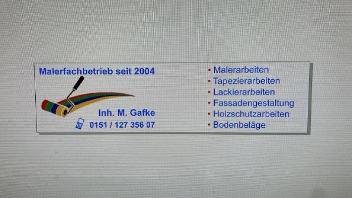 Maler- Th.- Ausst.- & Handwerksbetrieb seit 2004 Inh.: Martin Gafke