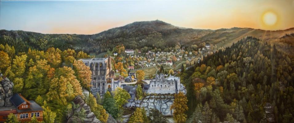 Fineart-Horvath, Landschaftsgemälde, Realistische Malerei in Ölfarben und Kohle