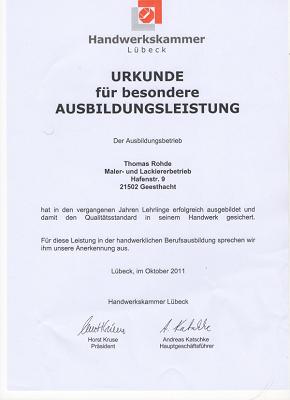 Malereibetrieb Rohde/Hentze GbR